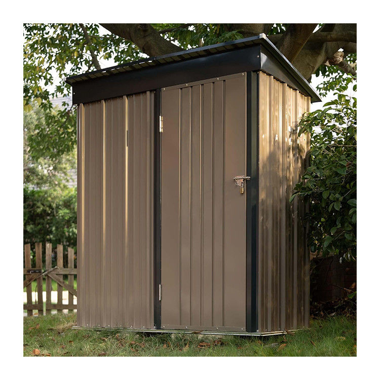 AJUNION Design moderne 5x3ft Shed de jardin en métal portes verrouillables uniques 61,2 " Hauteur des portes