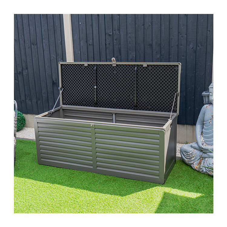 Boîte de rangement de jardin en polypropylène extérieur pour le patio près de la piscine