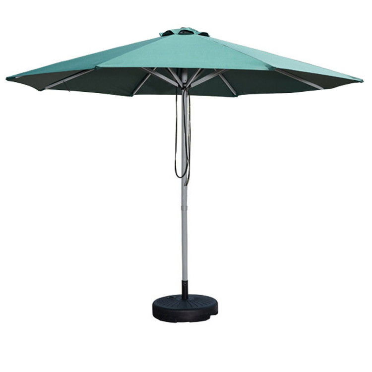 Meubles d'extérieur Tube en alliage d'aluminium Ronde à corde de traction Parapluie pour patio et piscine