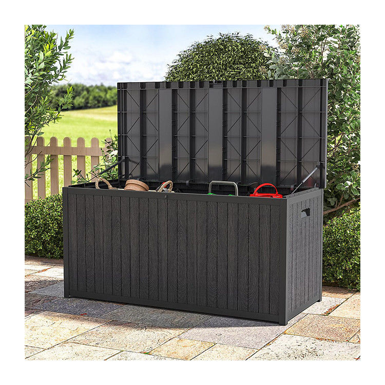 Boîte de rangement extérieure résistante aux intempéries pour une charge de jardin > 10 kg, largeur 56 x longueur 125 x hauteur 61,5 cm