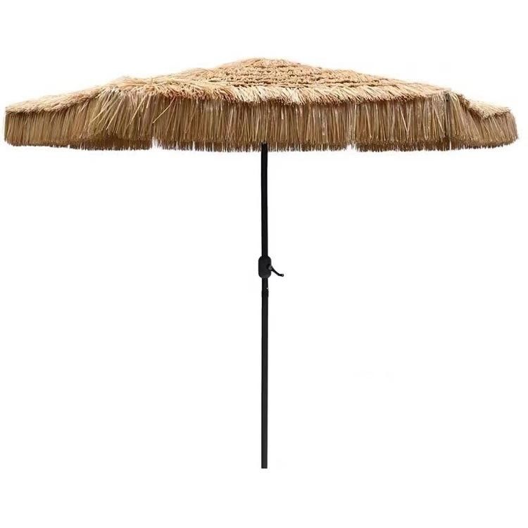 Jardin en plein air, plage patio, paille romaine, parapluie en aluminium
