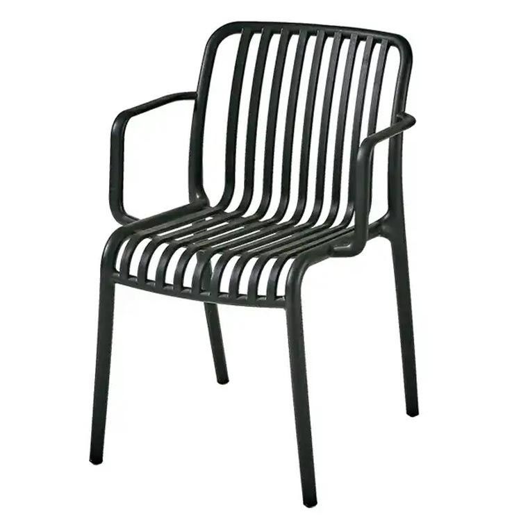 Chaises en métal en plastique empilable pour l'intérieur et l'extérieur