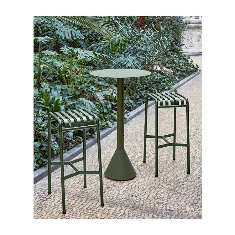 Ensemble de meubles d'extérieur pour bar AJUNION Table et chaise de bar de style minimaliste pour cour