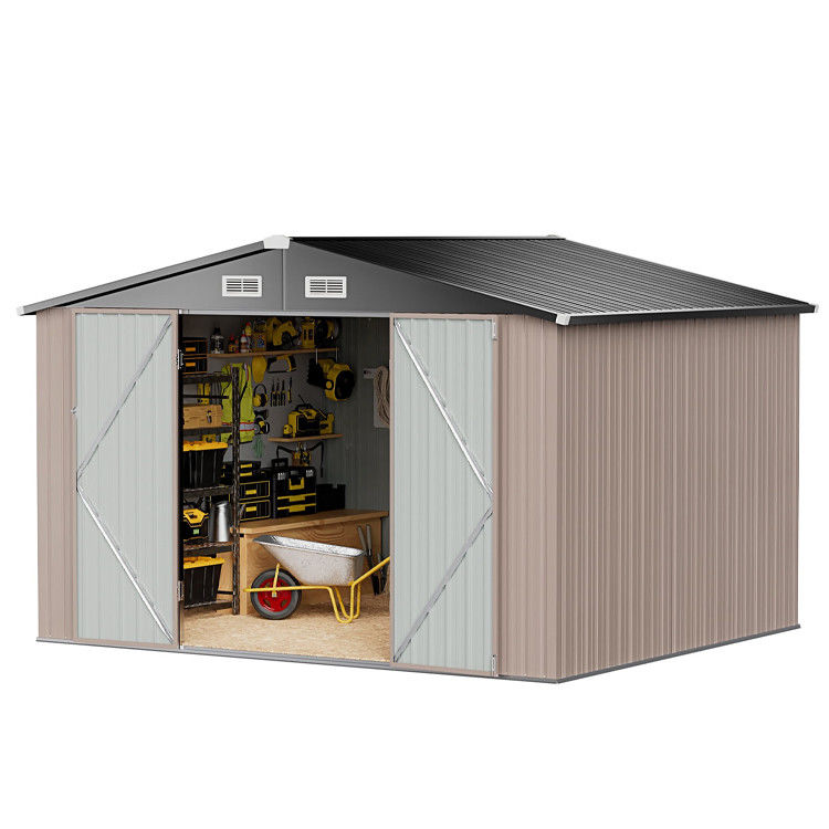 113 * 8,7 * 63 pouces moderne de jardin de jardin outil Shed maison pour le stockage de jardin étanche