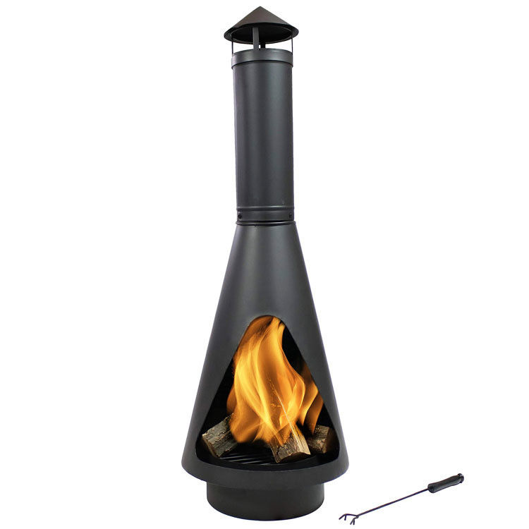 Poêle à bois d'acier Poêles à feu lourdes pour patio extérieur jardin de jardin Camping