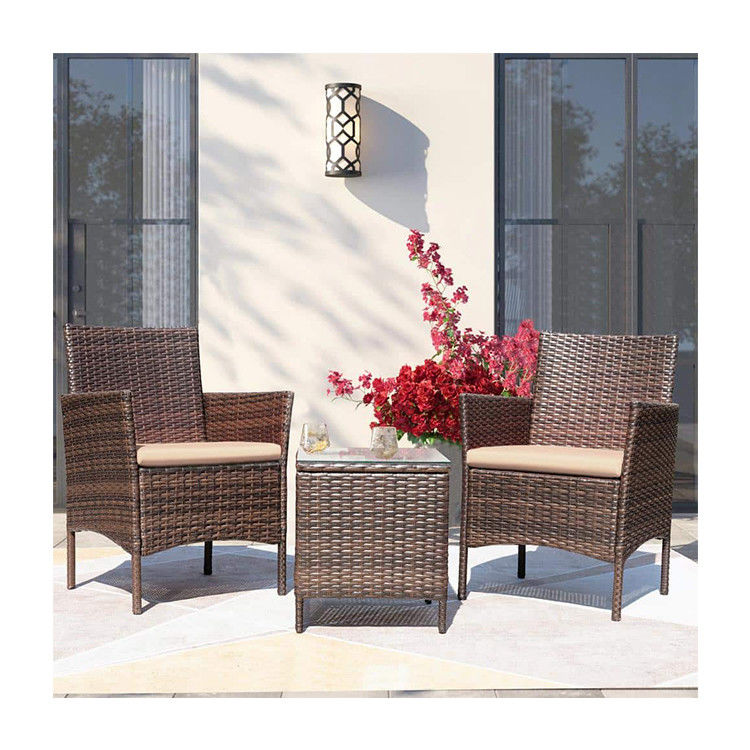 Détente en plein air AJUNION PE Rattan Patio Meubles pour le jardin de la piscine