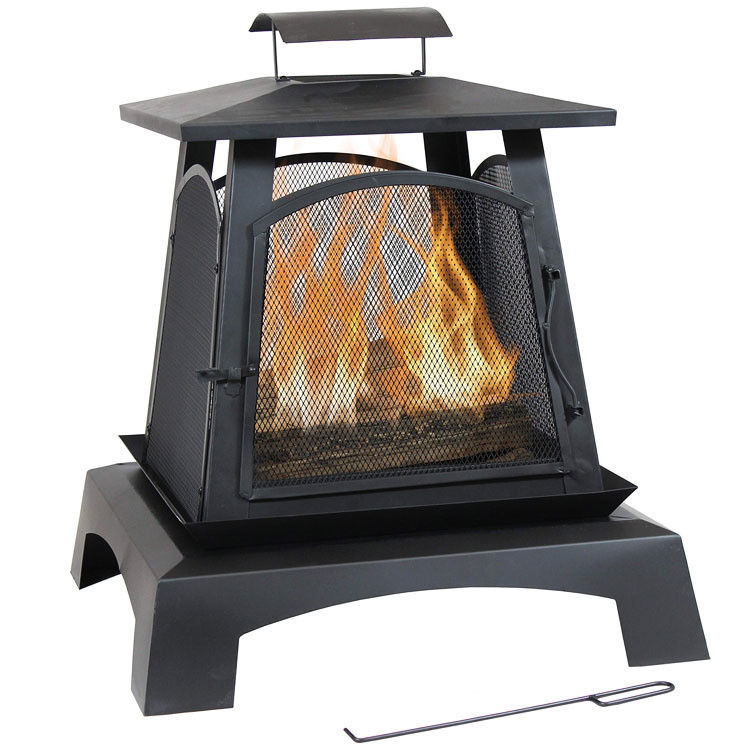 Foyer à bois portable extérieur pour jardin jardin feu de camping pique-nique