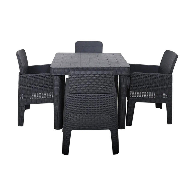 Logo Aucun ou Logo personnalisé Nordic Outdoor Table à manger en plastique empilable et ensemble de chaises