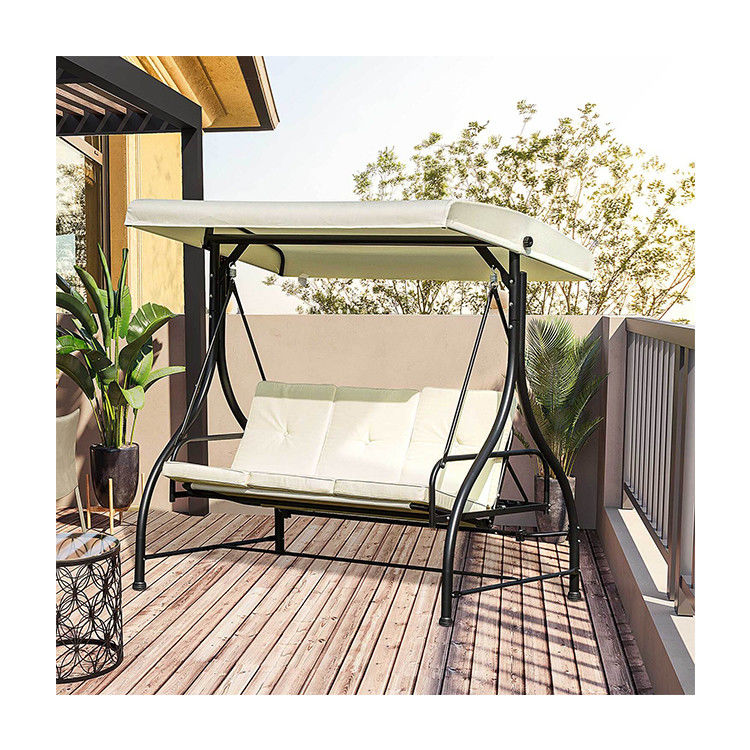 AJUNION Chaise en acier à charpente et hamac pour jardin de patio 150 kg capacité de poids
