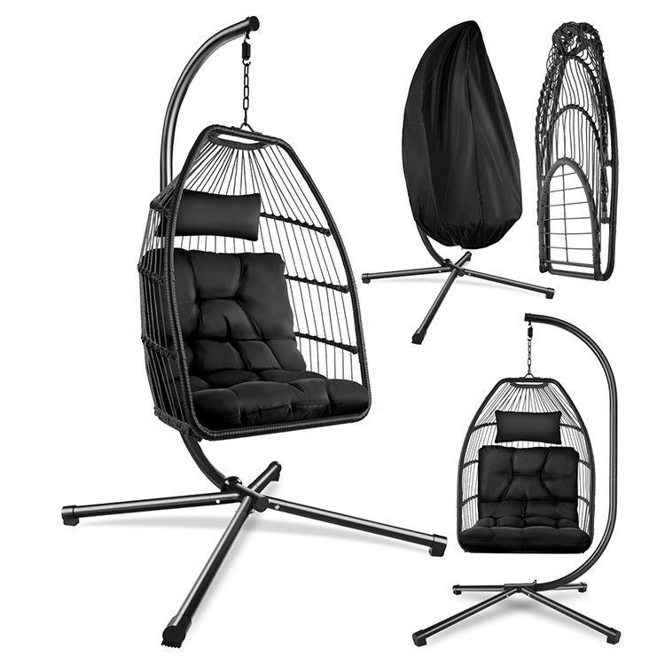 Chaise suspendue pliable pour l'emballage du courrier dans le salon