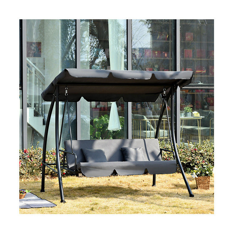 Améliorez votre patio avec AJUNION 3 sièges fauteuil swing jardin hamac 30kg limite de poids
