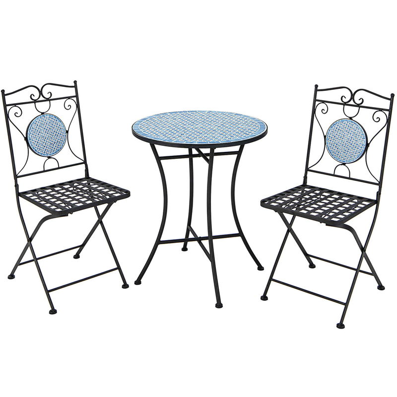 Améliorez votre décor extérieur avec AJUNION Bistro toutes conditions météorologiques Taille de table Dia24 " x H28