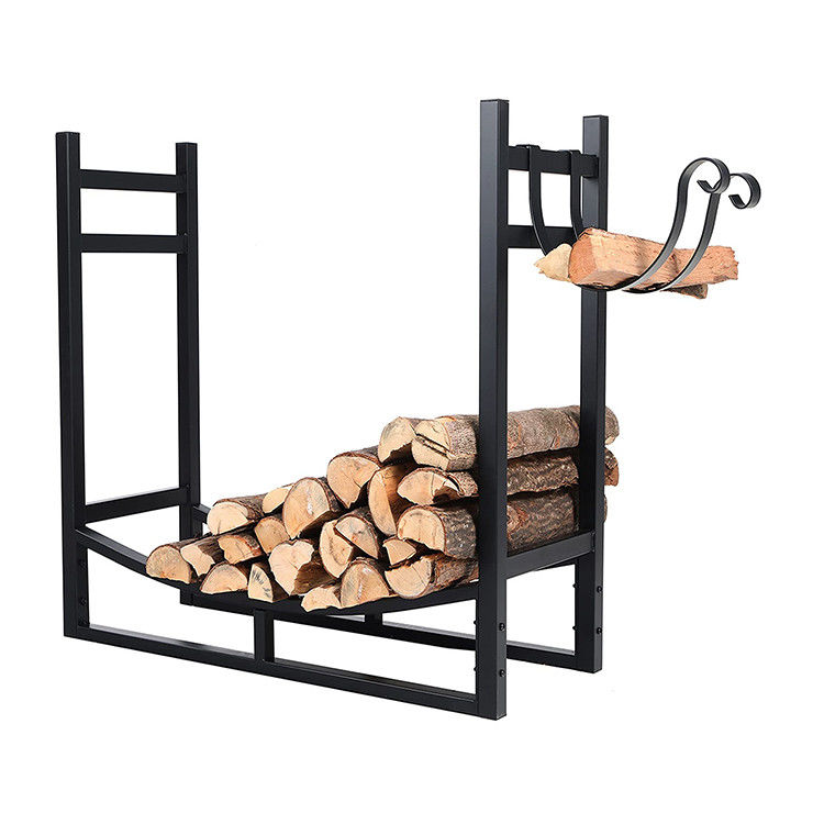 30 pouces haut de gamme de bois de chauffage Power Coated Steel Log Holder pour la décoration de cheminée