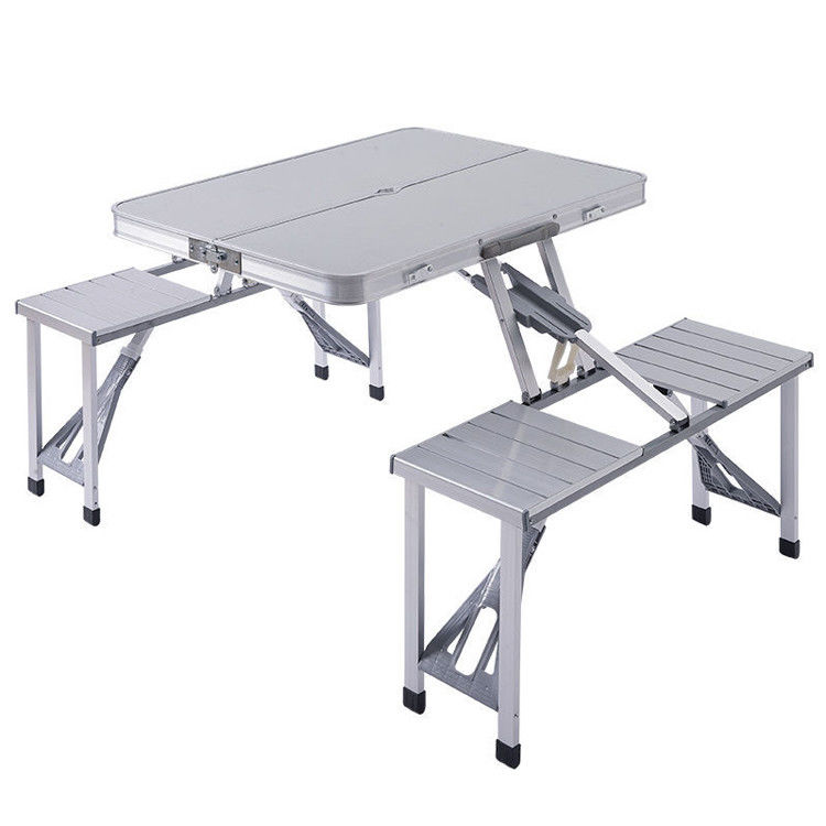 Table et chaise de camping en une pièce, économes en espace et portables, destinées aux voyages en plein air