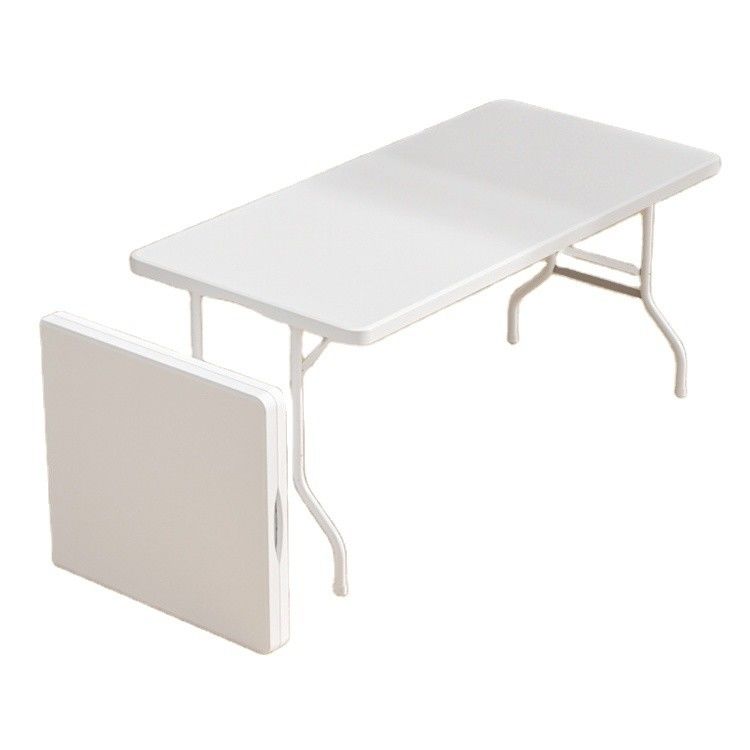 Design moderne Taille de stock Portable en plastique blanc Table de banquet pour pique-nique