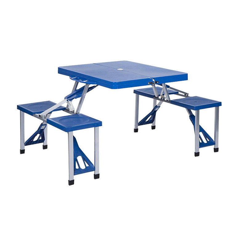 Tableau et chaise en plastique portable pliable pour voyages en plein air avec logo personnalisé
