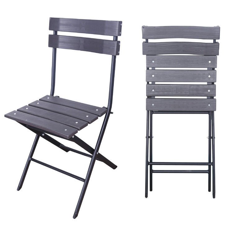 Aucun Logo Jardin extérieur Patio Fête Banquet Événements Plagiable Portable Chaise à manger en bois de grain en plastique