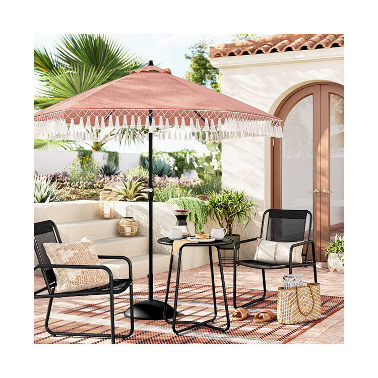 AJUNION 3pc Metal Patio Bistro Set Parfait pour le canapé de jardin et les meubles de balcon