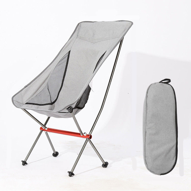 En plein air Randonnée Voyage Aluminium Légère Retour Maillage Portable Plâtre Camping Moon Chaise