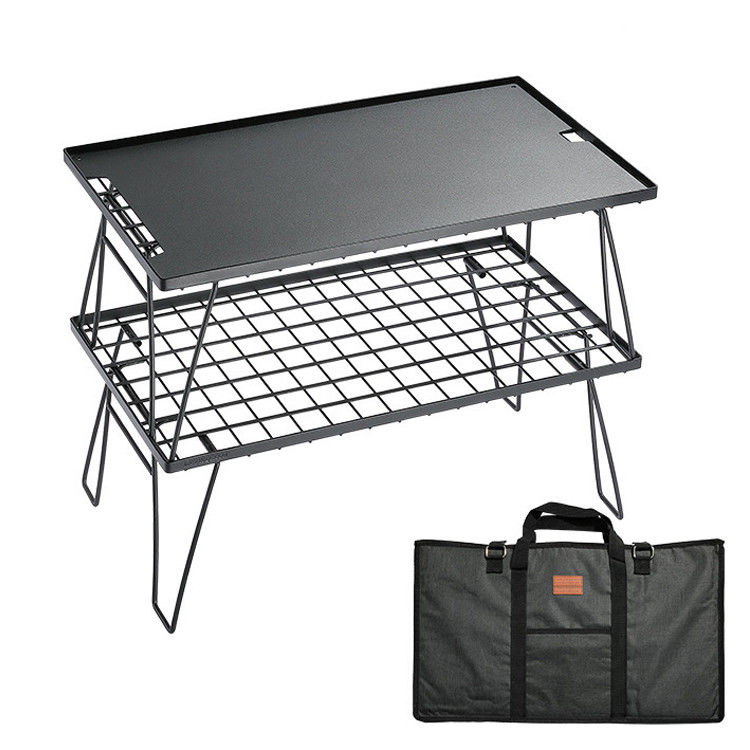 Tableau en aluminium métallique portable et pliable pour la randonnée et le camping