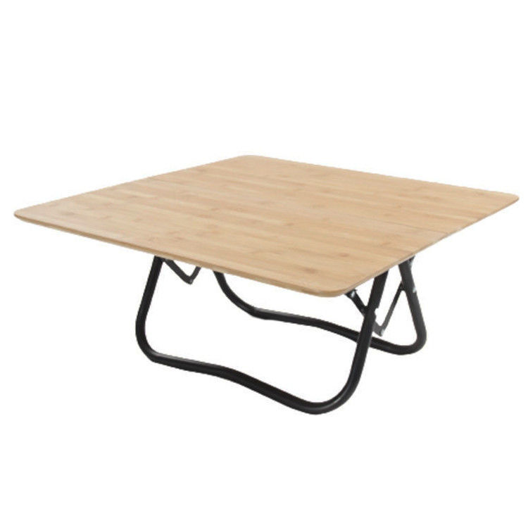 Bordure de logo personnalisé ou impression de table pliante légère pour jardin de voyage en plein air