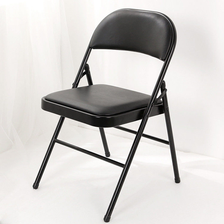 Salle de séjour de l' hôpital Chaise à manger pliante empilable avec cuir PU doux coloré
