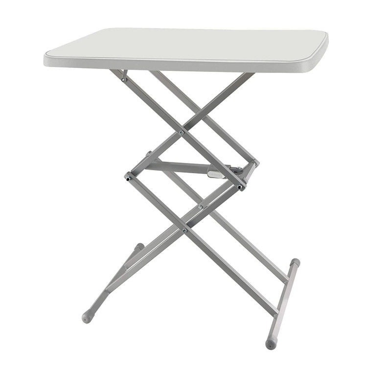 Table à café portable pour le dîner et le café de télévision réglable dans le jardin intérieur en extérieur